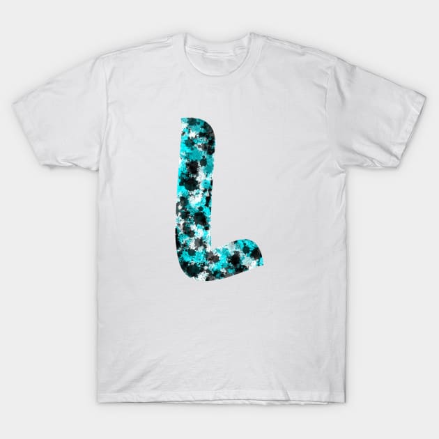 Paint Splash Letter L T-Shirt by Hip Scarves and Bangles